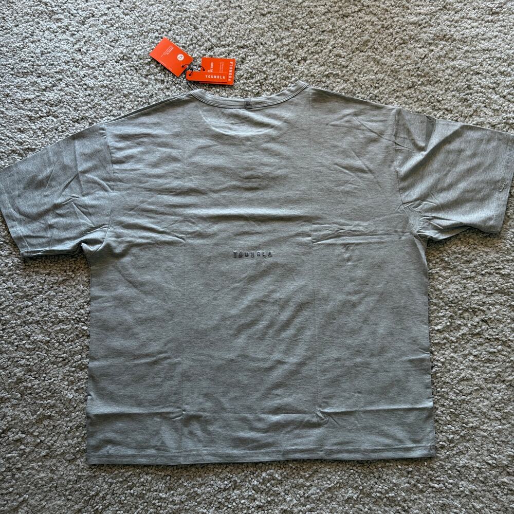 Men's YoungLA 4039 SleepwearTee XL NWT HeatherGrey - Picture 2 of 8